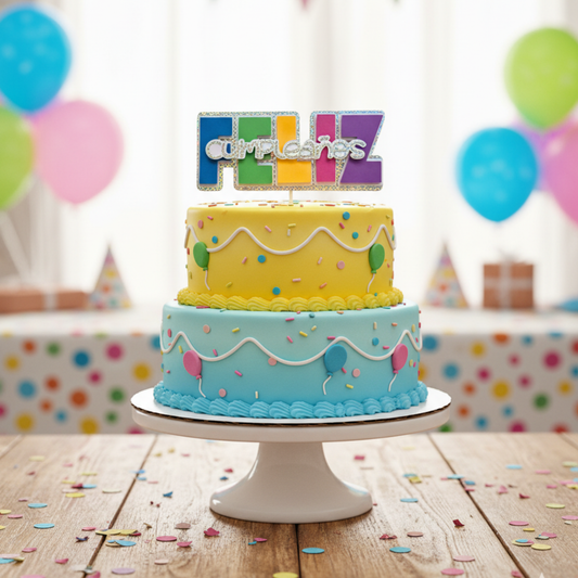 Cake Topper “Feliz Cumpleaños”