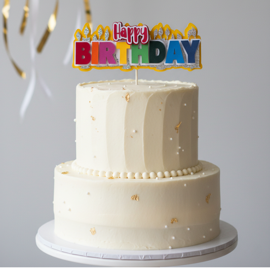 Cake Topper “Happy Birthday”