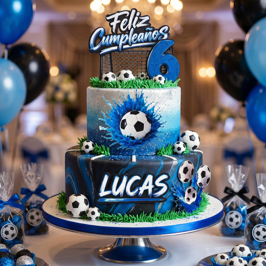 Cake Topper "Set de Fútbol RMCF"