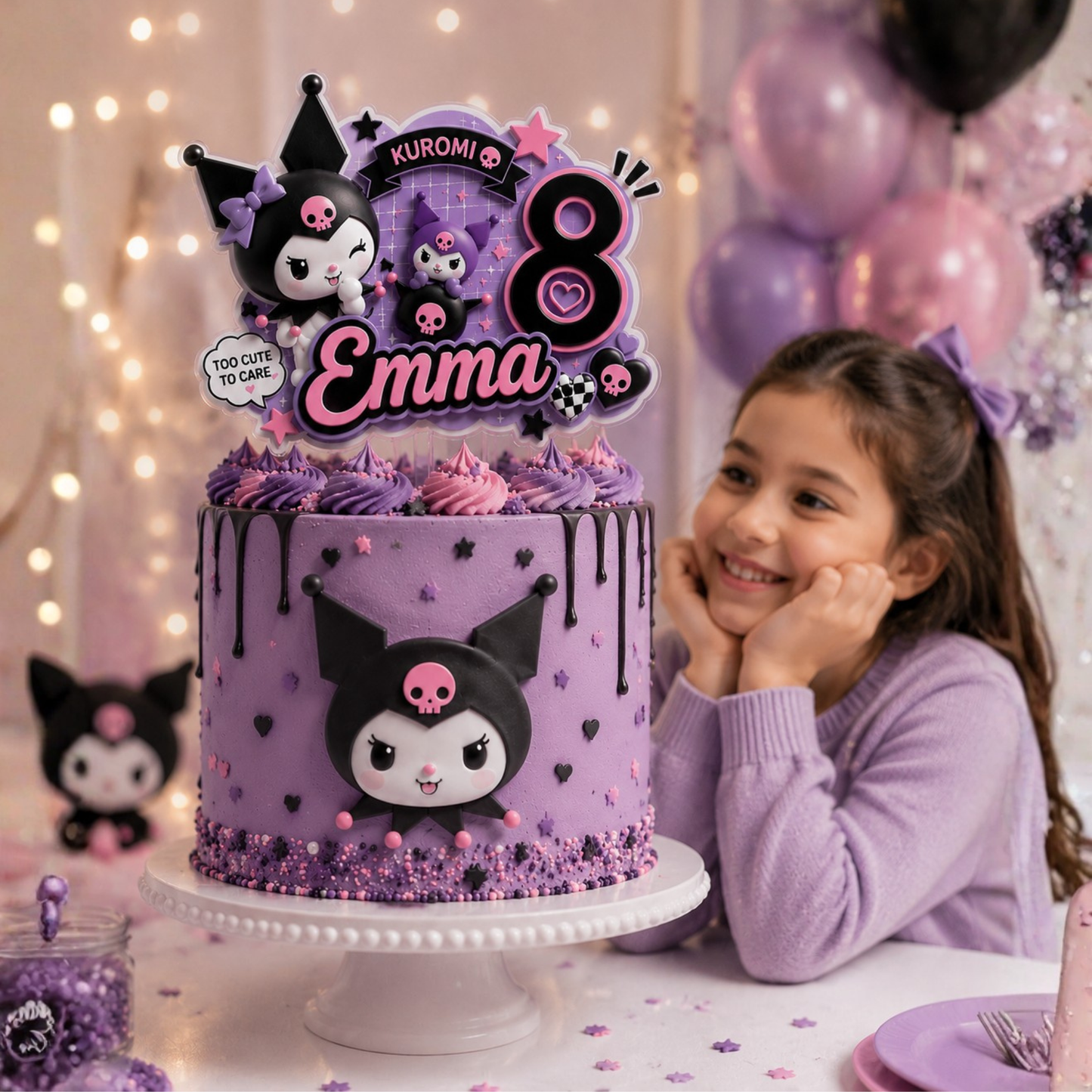 Cake Topper "Cumpleaños Kuromi"