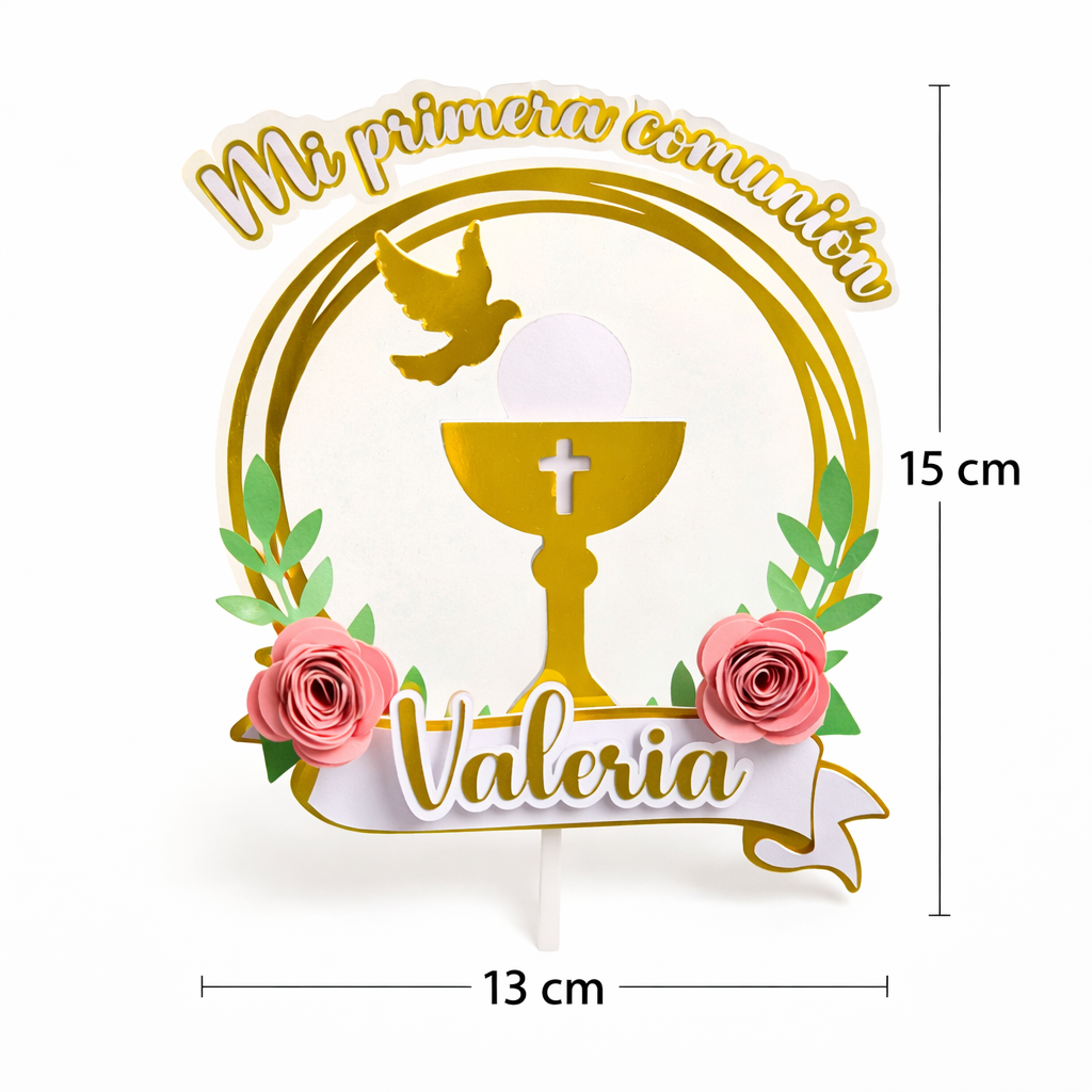 Cake Topper “Mi Primera Comunión”