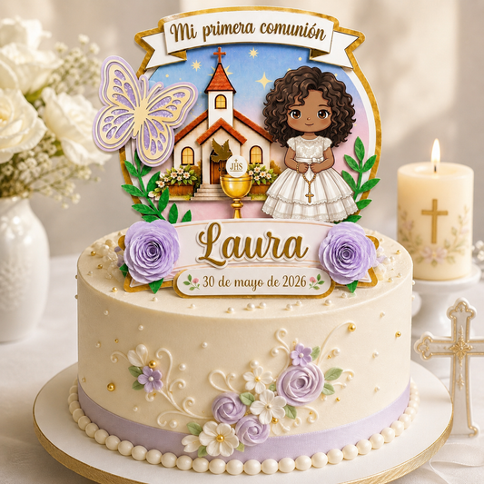 Cake Topper “Comunión” Niña