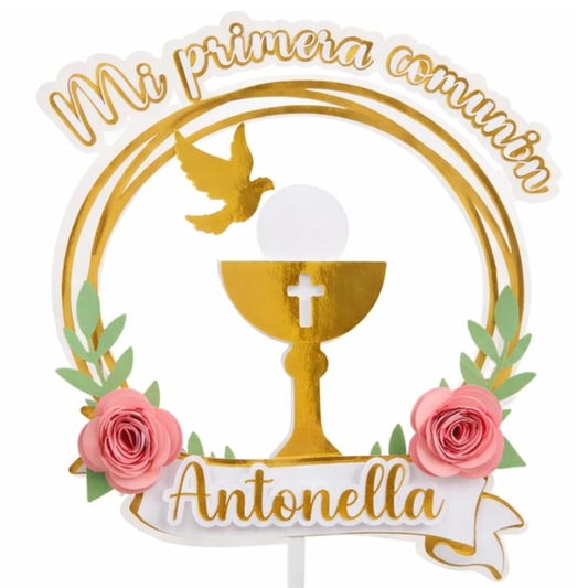 Cake Topper “Mi Primera Comunión”