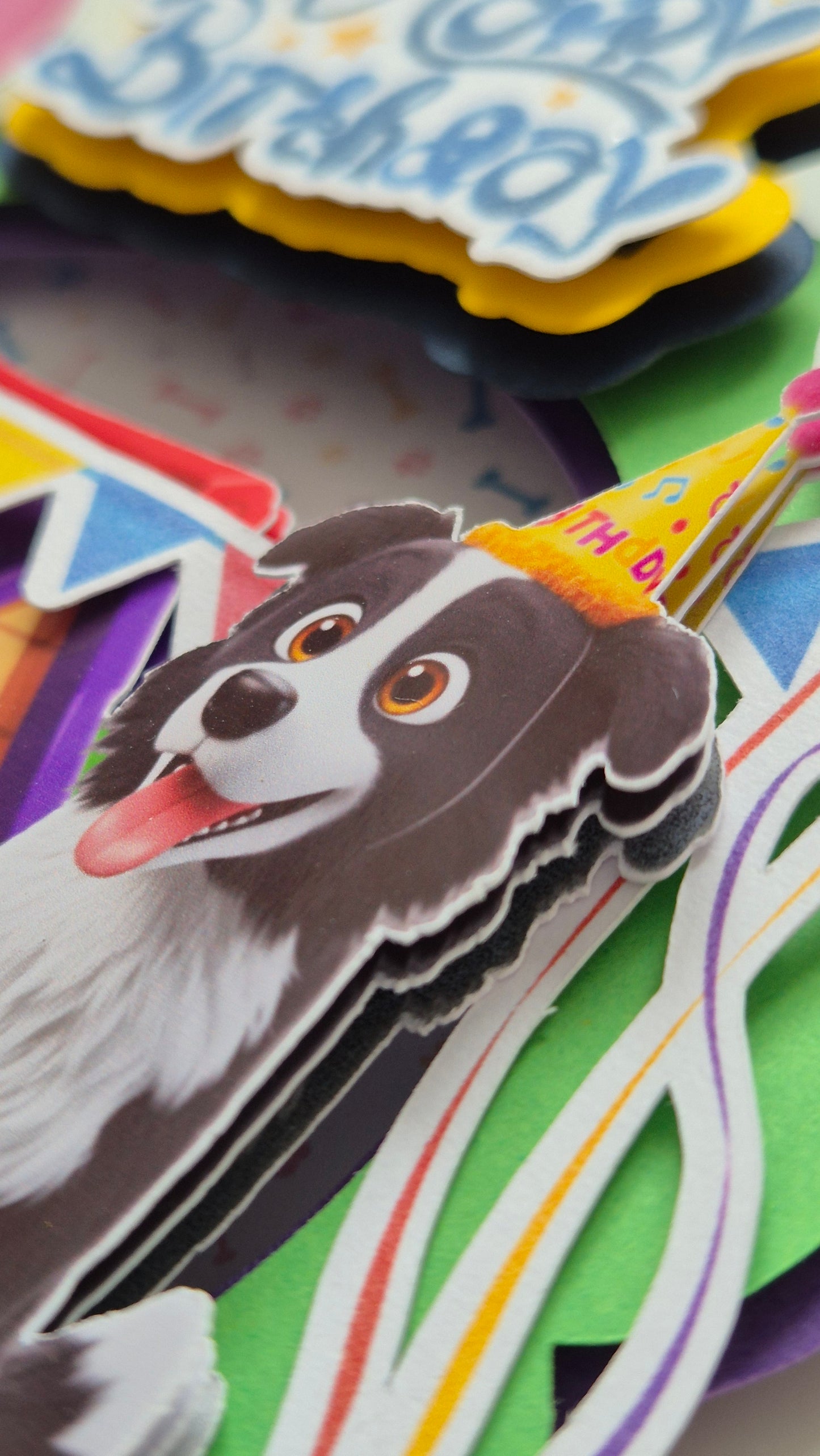 Cake Topper Border Collie Personalizado