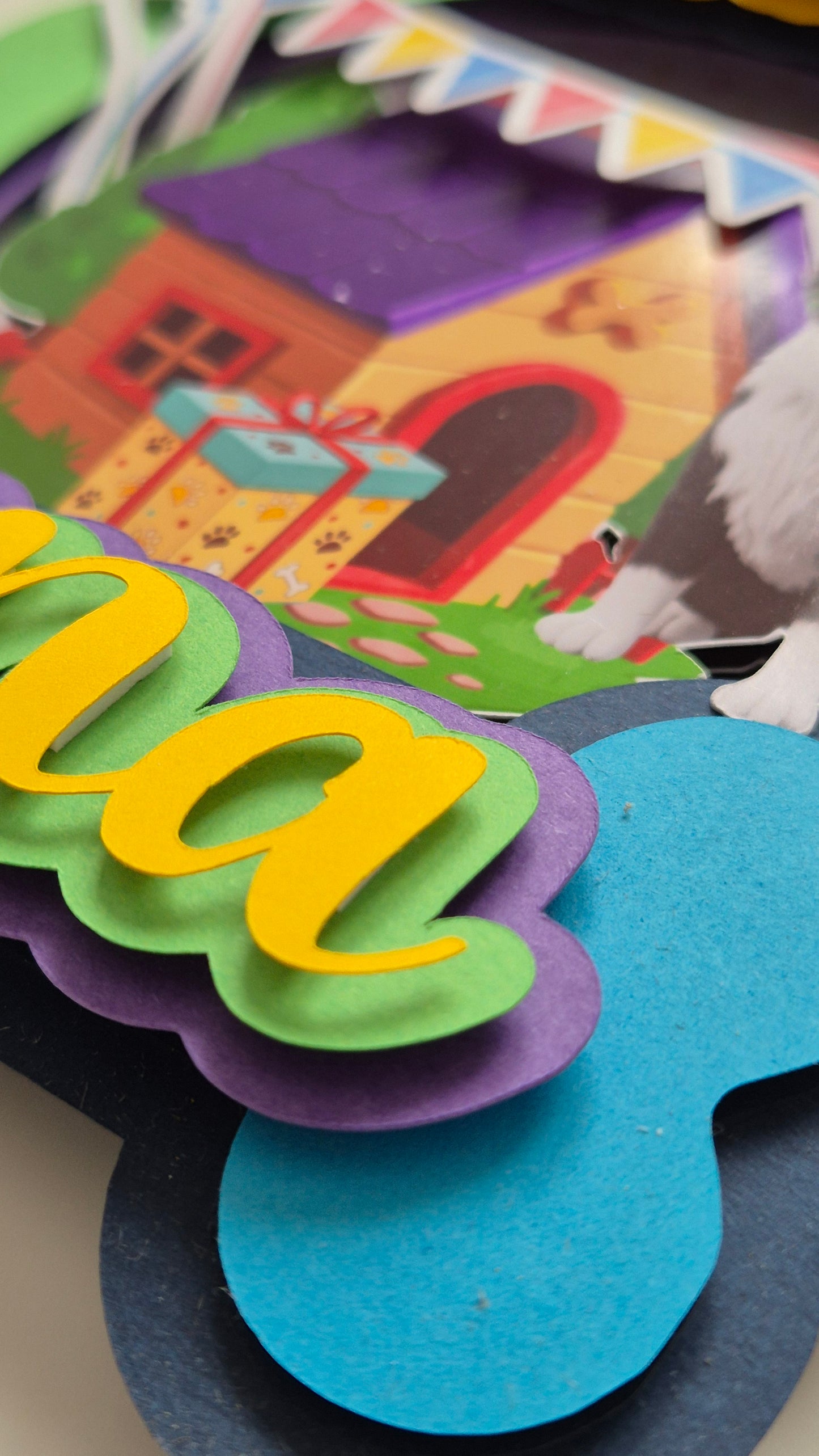 Cake Topper Border Collie Personalizado