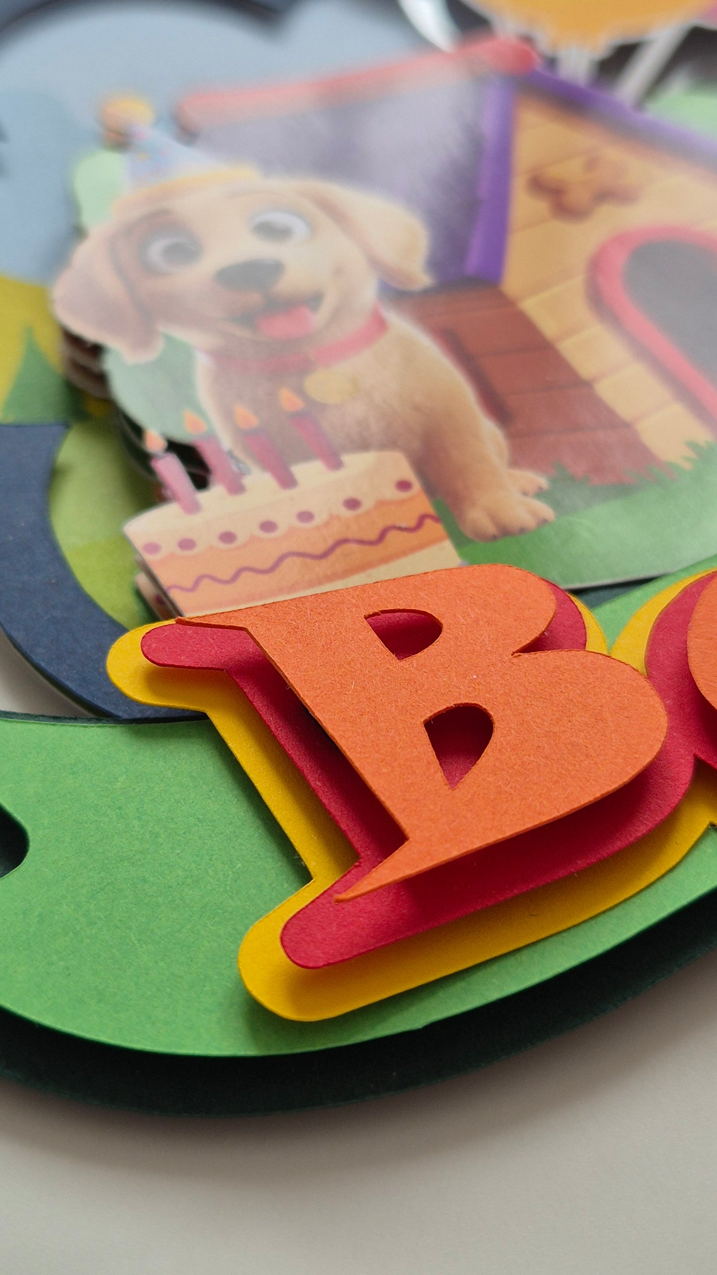 Cake Topper Golden Personalizado