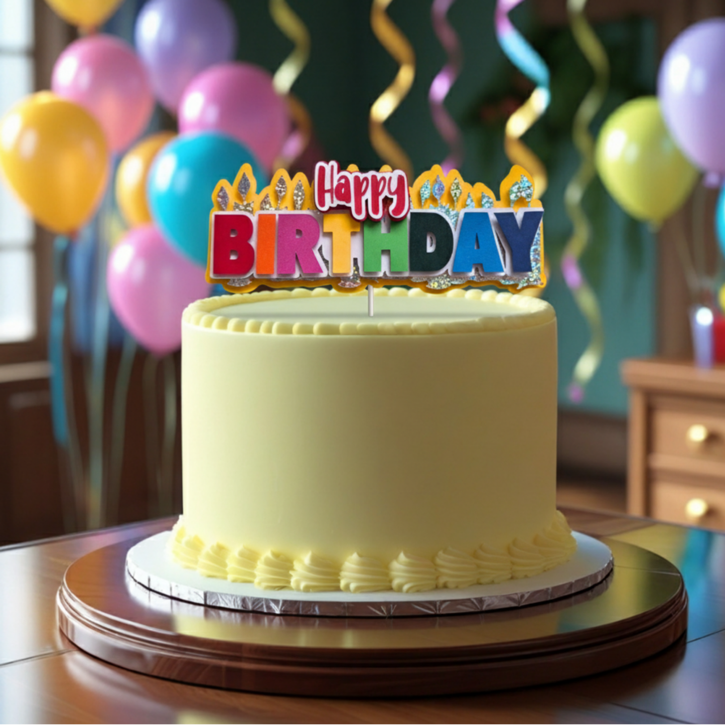 Cake Topper “Happy Birthday”