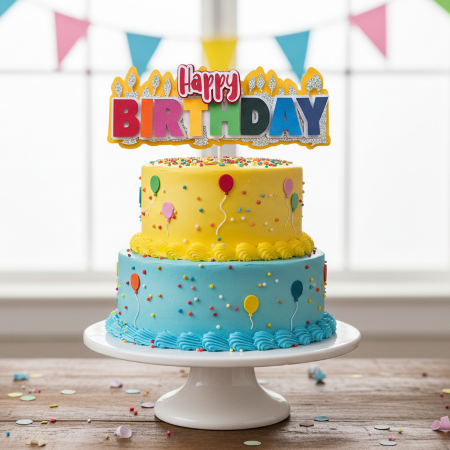 Cake Topper “Happy Birthday”