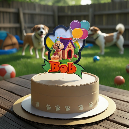Cake Topper Golden Personalizado