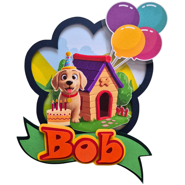 Cake Topper Golden Personalizado