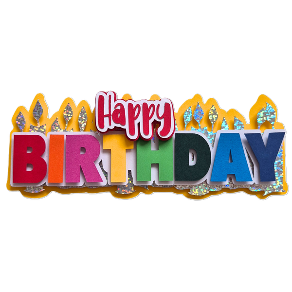 Cake Topper “Happy Birthday”