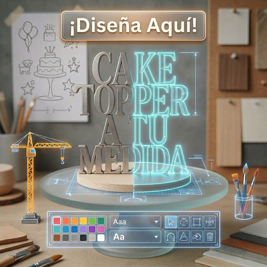 A MEDIDA - Crea tu Cake Toppers 100% personalizado
