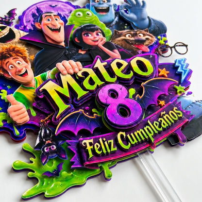 Cake Topper "Monstruos y Diversión"