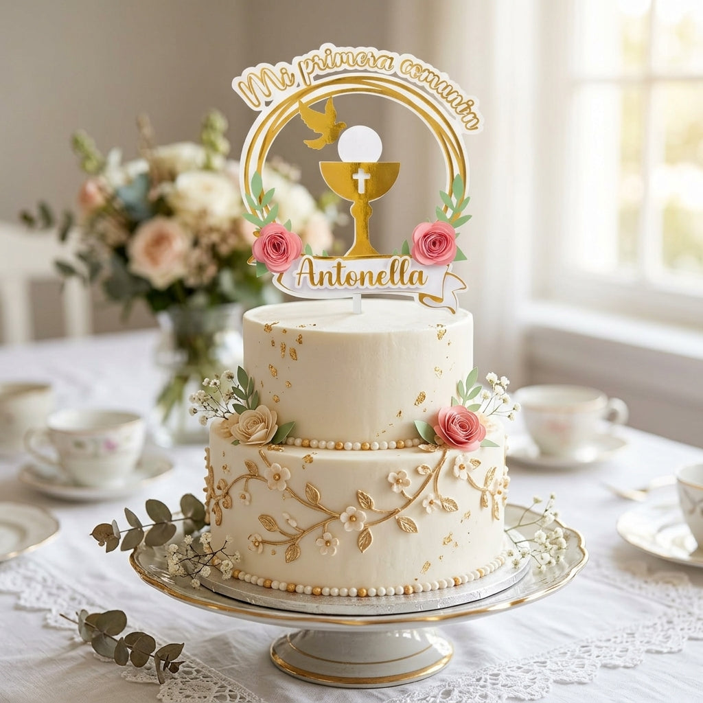 Cake Topper “Mi Primera Comunión”