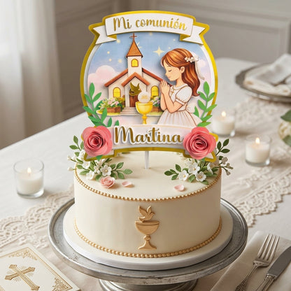 Cake Topper “Comunión” Niña