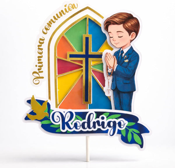 Cake Topper “Comunión” Niño
