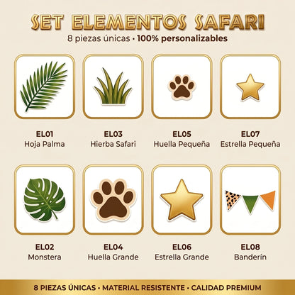 Cake Topper "Cumpleaños Safari"
