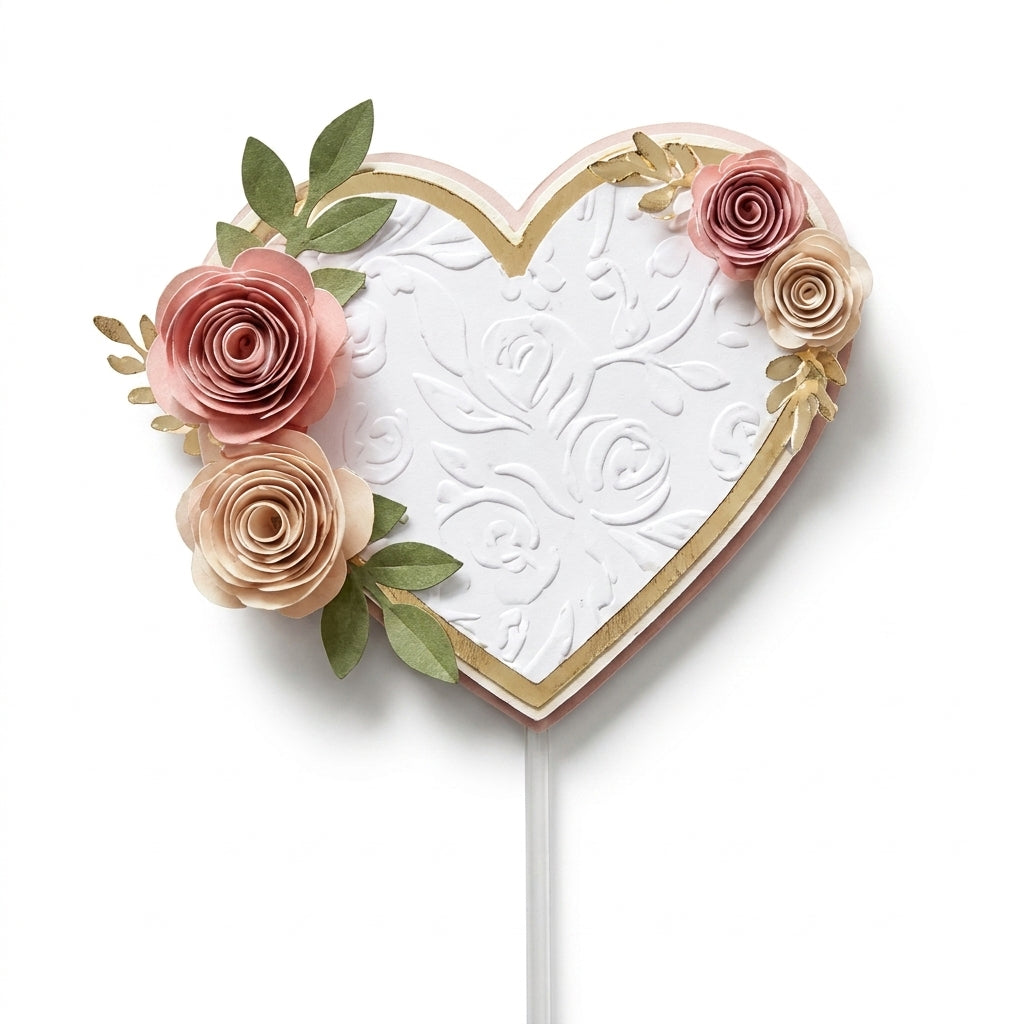 Corazón Floral Elegante
