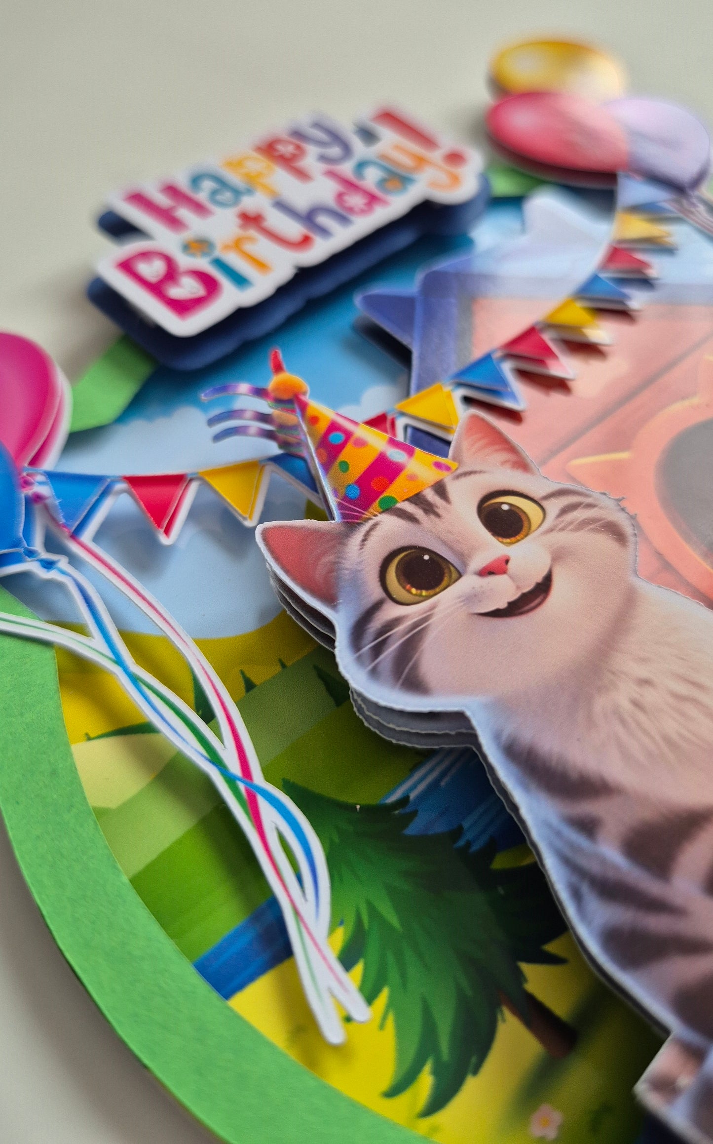 Cake Topper Gatito Personalizado