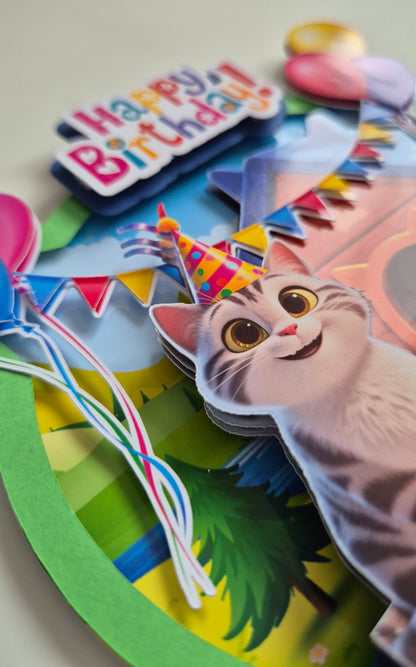 Cake Topper Gatito Personalizado