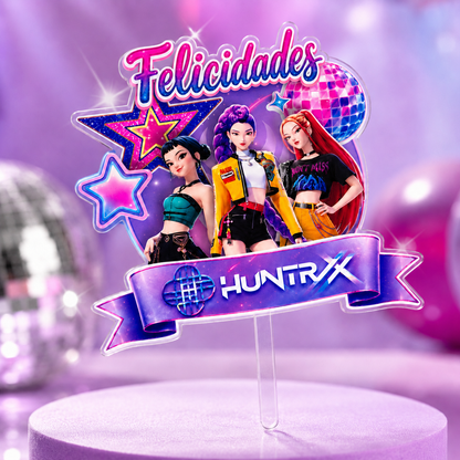 Cake Topper "Cumpleaños KPOP Stage"