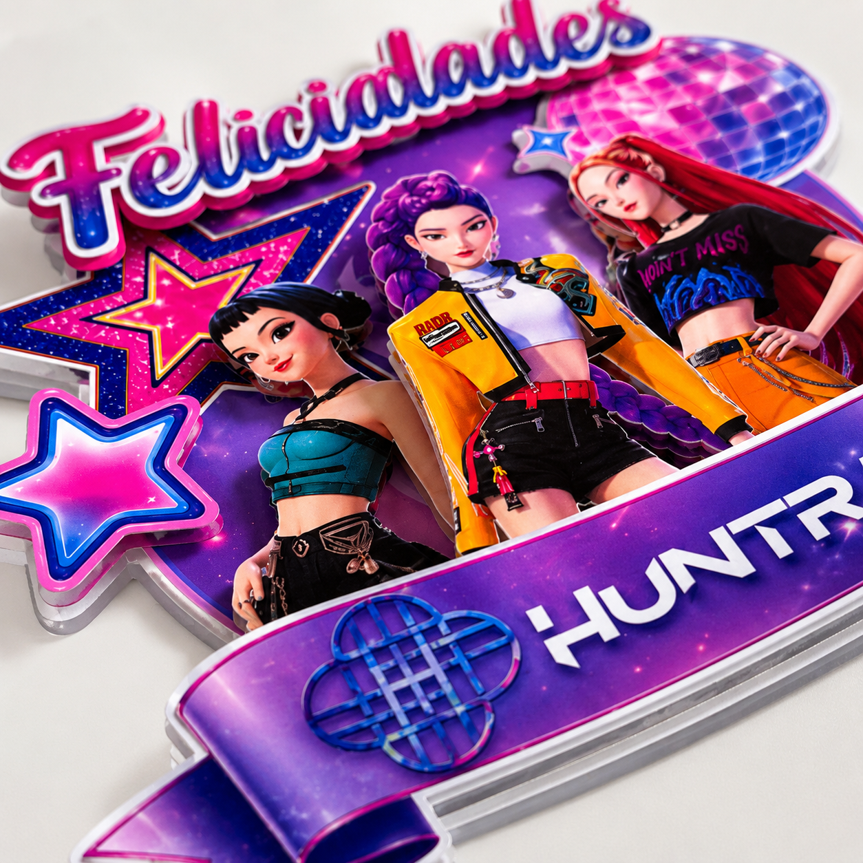 Cake Topper "Cumpleaños KPOP Stage"