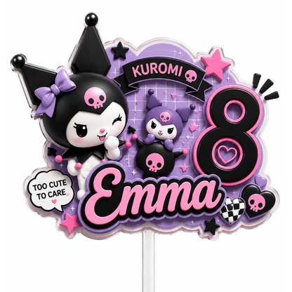 Cake Topper "Cumpleaños Kuromi"
