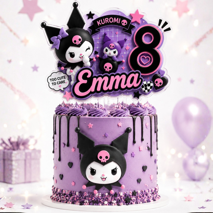 Cake Topper "Cumpleaños Kuromi"