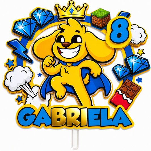Cake Topper “MikeCrack” y accesorios