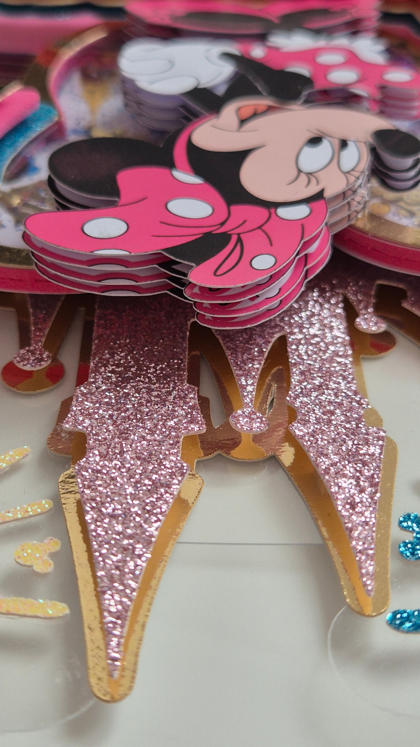 Cake Topper Minnie Castillo Encantado Personalizado