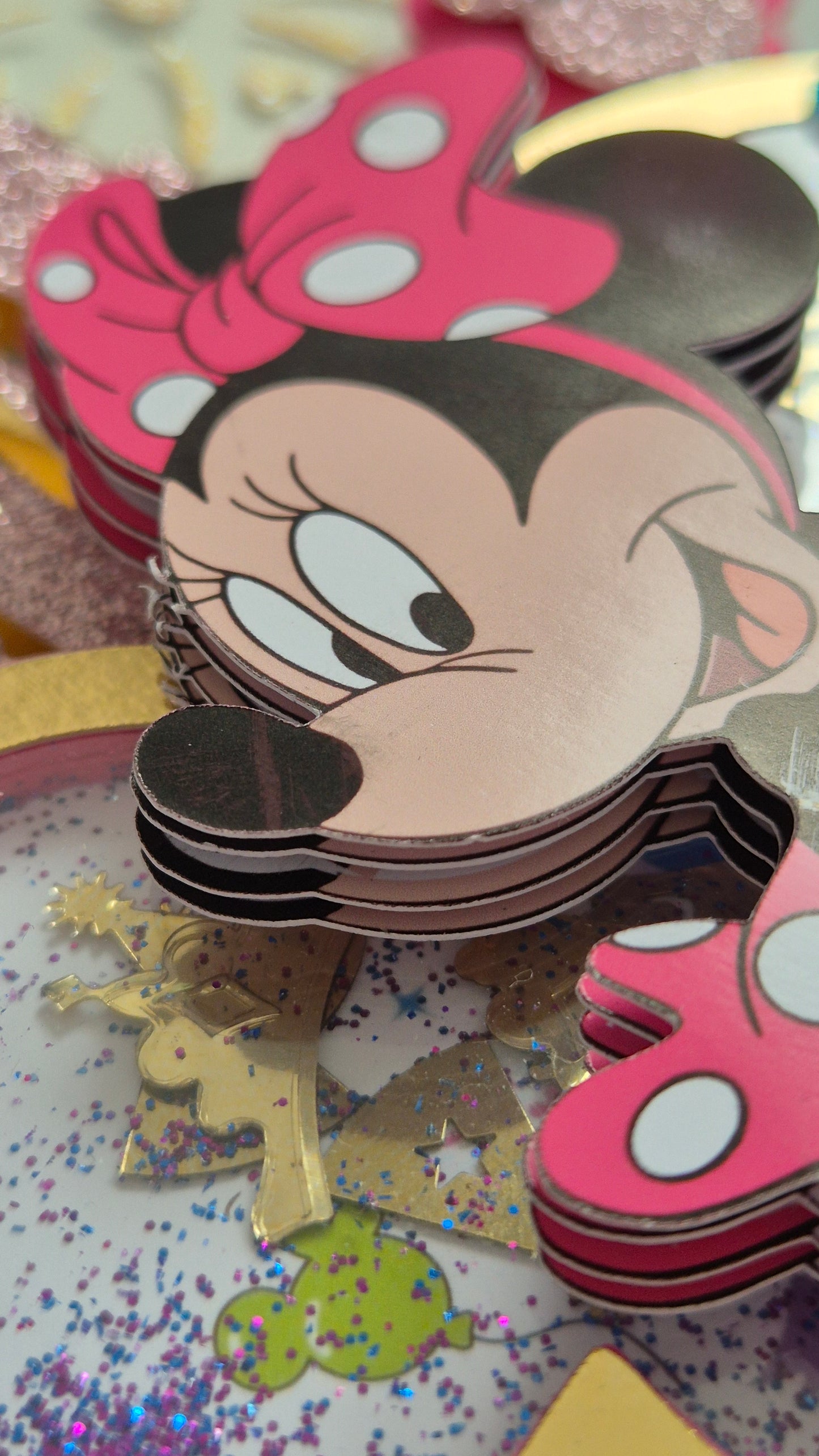 Cake Topper Minnie Castillo Encantado Personalizado