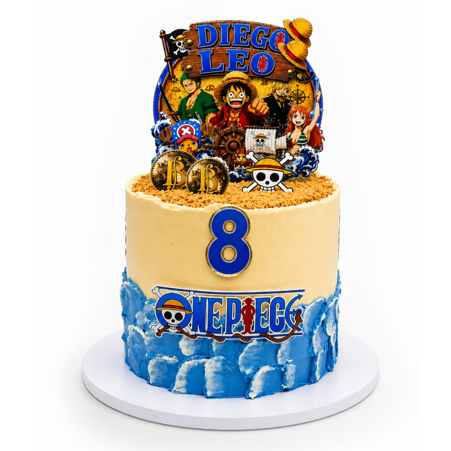 Cake Topper "Cumpleaños One Piece"