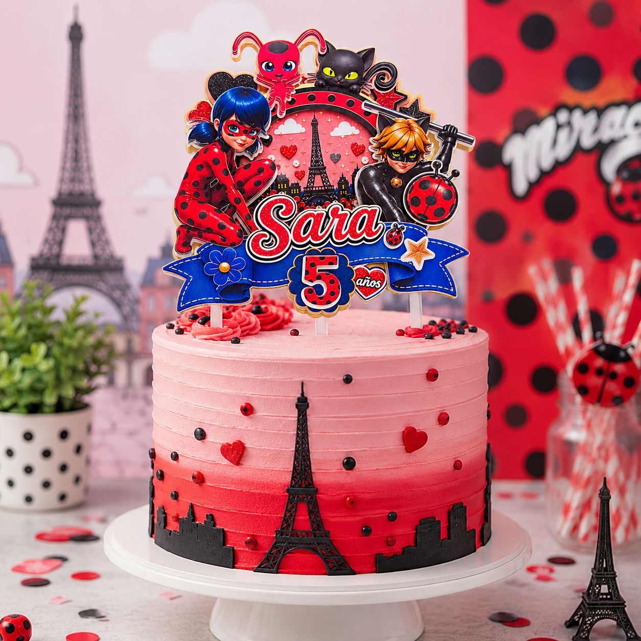 Cake Topper "Ladybug"