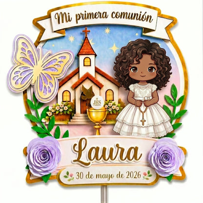 Cake Topper “Comunión” Niña