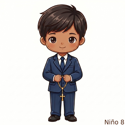 Cake Topper “Comunión” Niño de rodillas