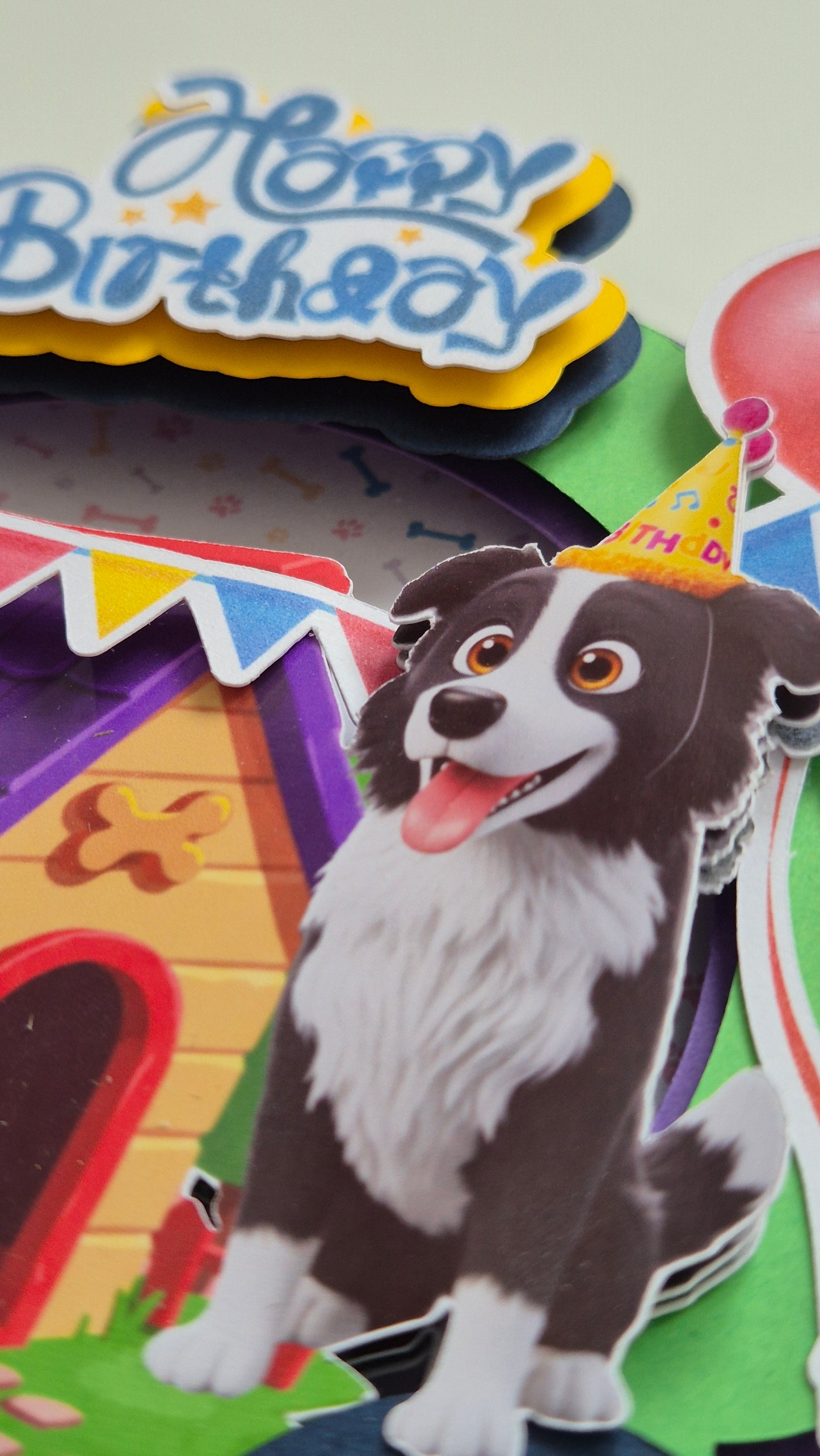 Cake Topper Border Collie Personalizado