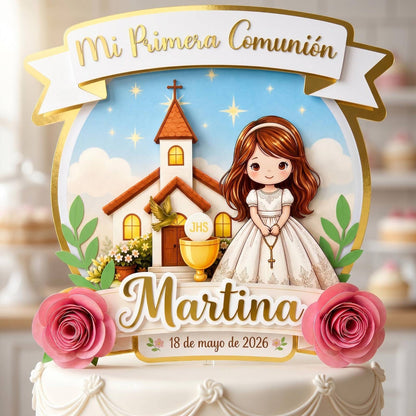 Cake Topper “Comunión” Niña